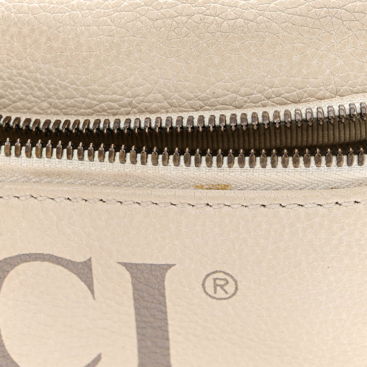 Gucci Grained Calfskin Logo Belt Bag White 12 of 14