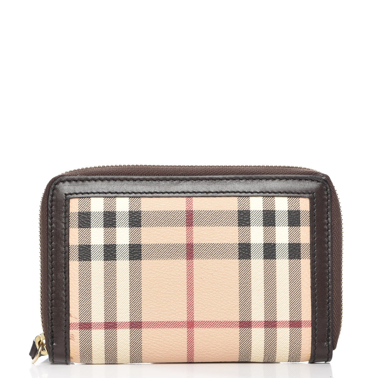 Haymarket Check Ziggy Zip Around Wallet Chocolate