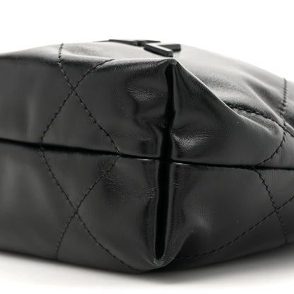 Chanel Shiny Calfskin Quilted Mini Chanel 22 So Black 9 of 10