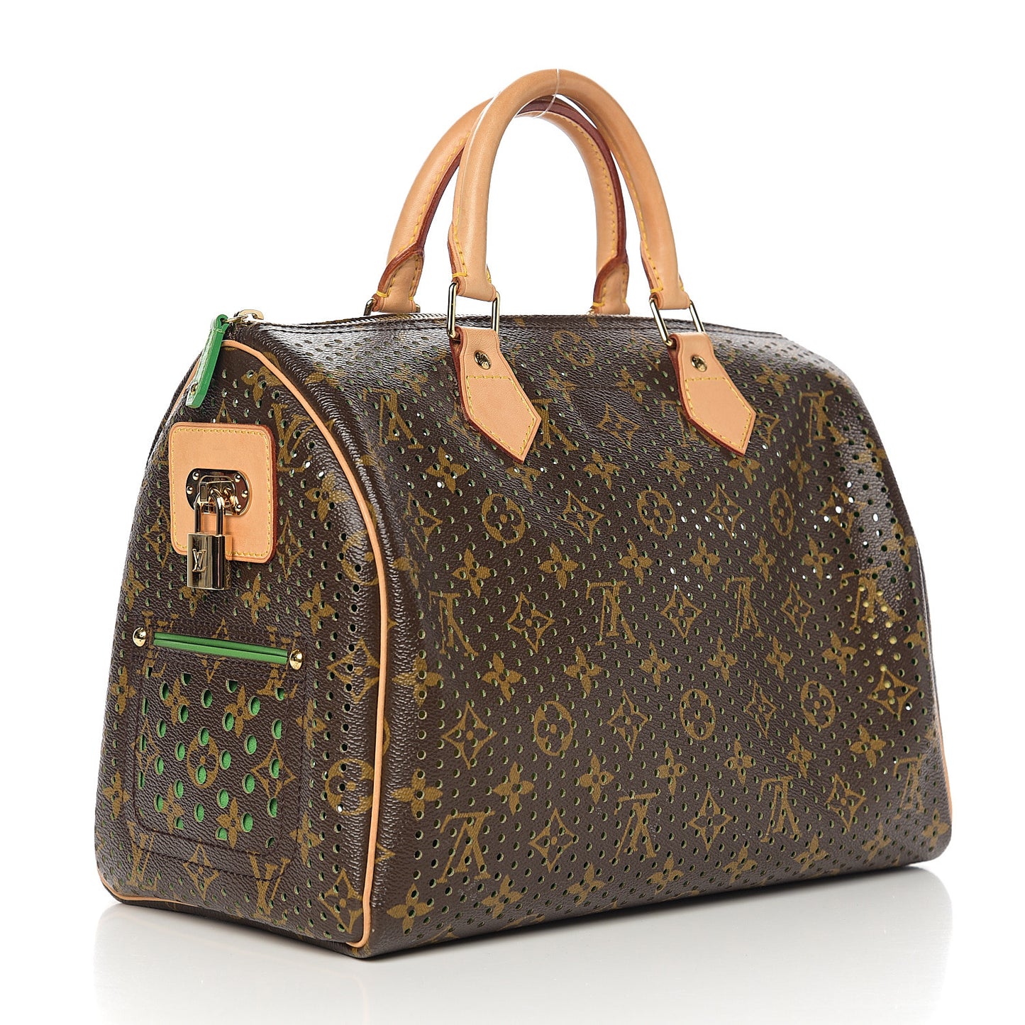 Monogram Perforated Speedy 30 Green