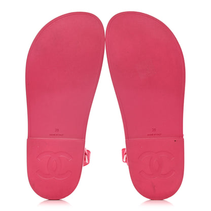 Chanel Rubber CC Dad Sandals 39 Pink 4 of 10
