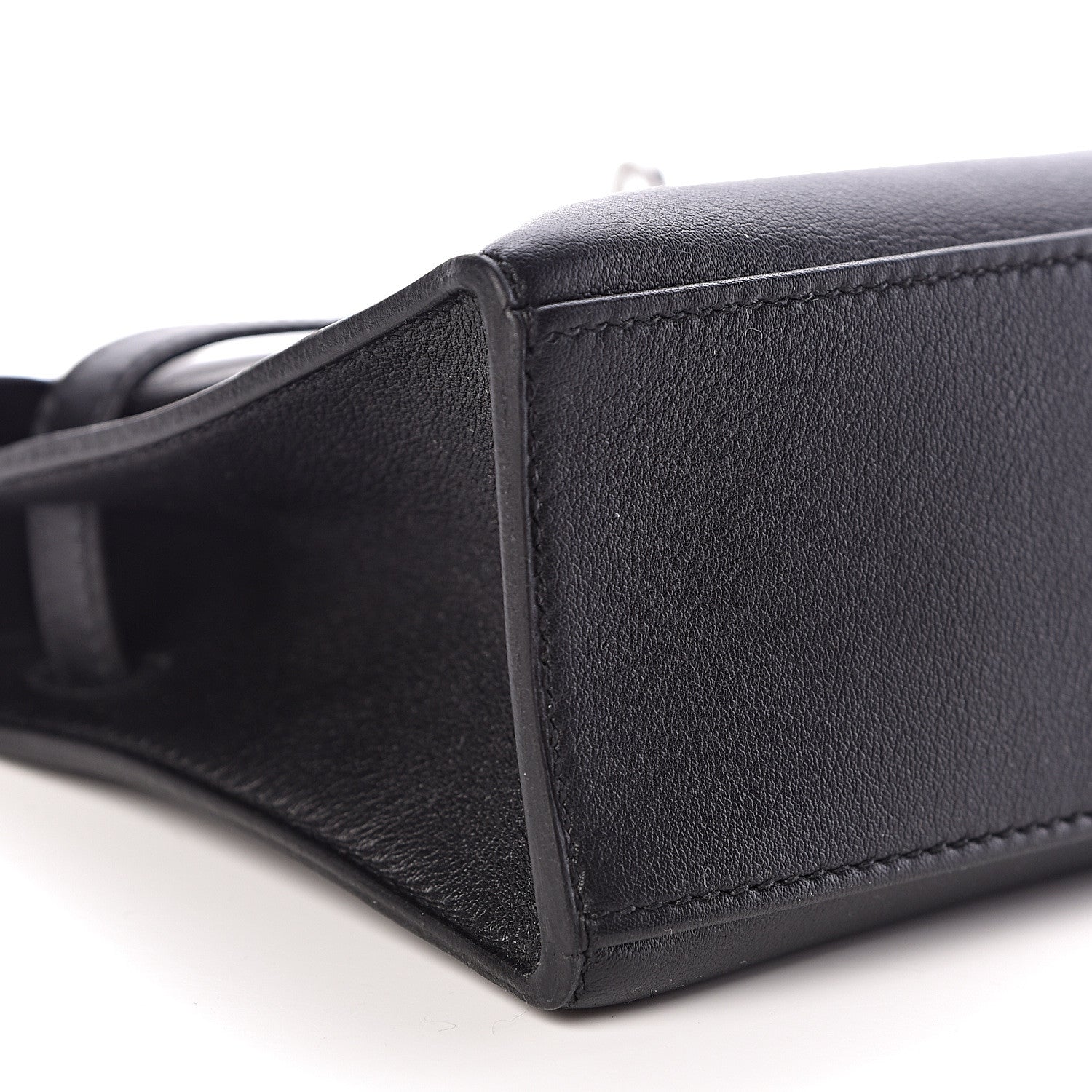 Hermes Swift Kelly Pochette Clutch Black 8 of 9