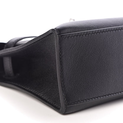 Hermes Swift Kelly Pochette Clutch Black 8 of 9