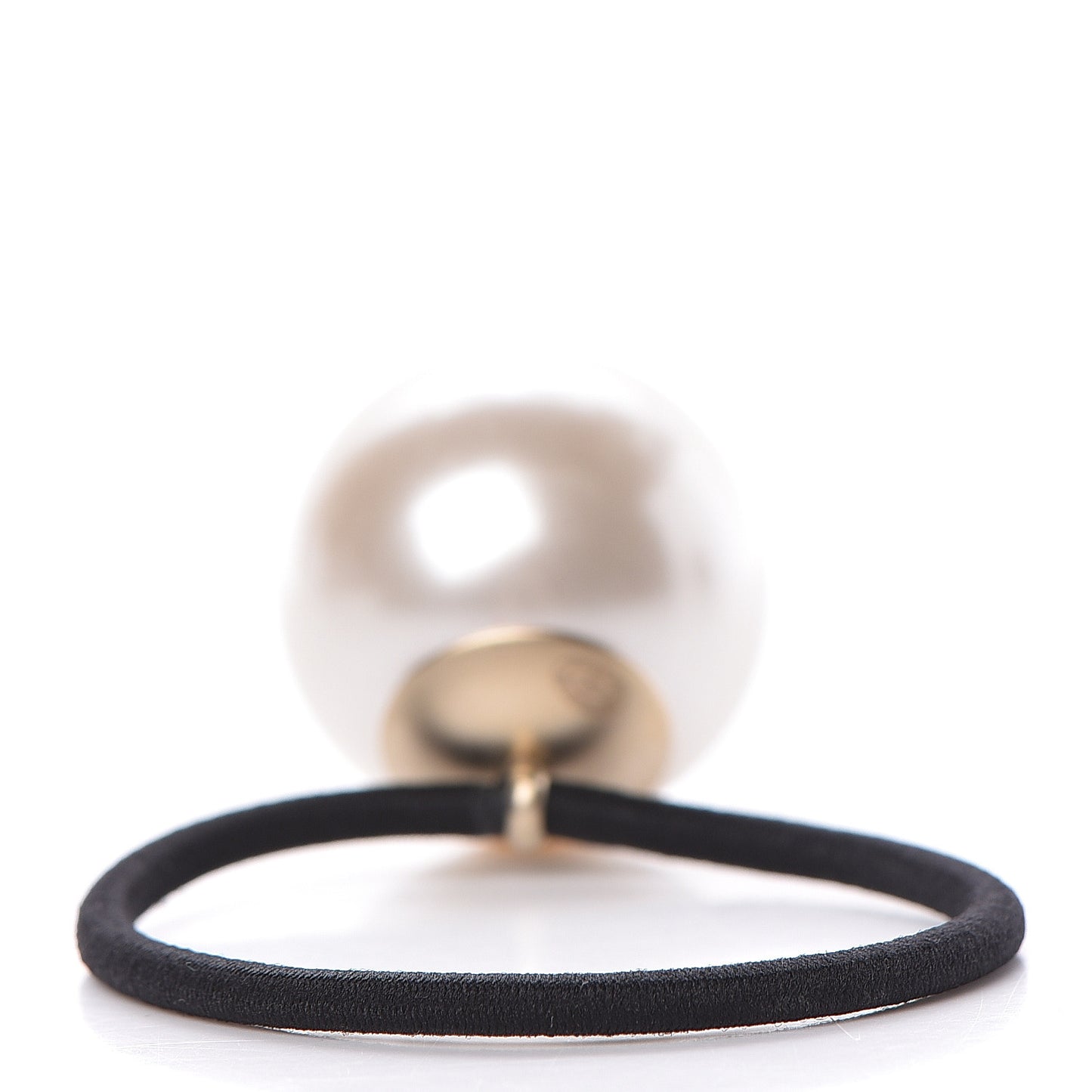Pearl CC Hair Tie Black White