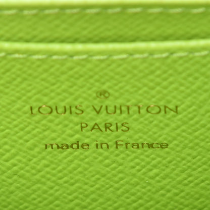 Louis Vuitton Monogram Graffiti Zippy Coin Purse Wallet Green 6 of 7
