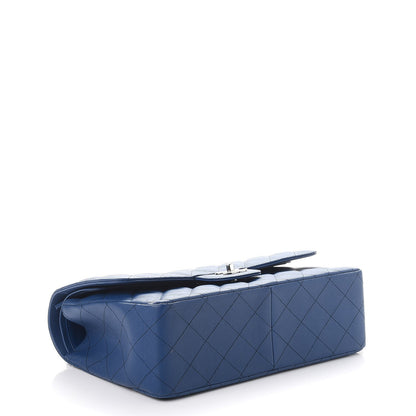 Chanel Caviar Quilted Jumbo Double Flap Dark Blue 4 of 8