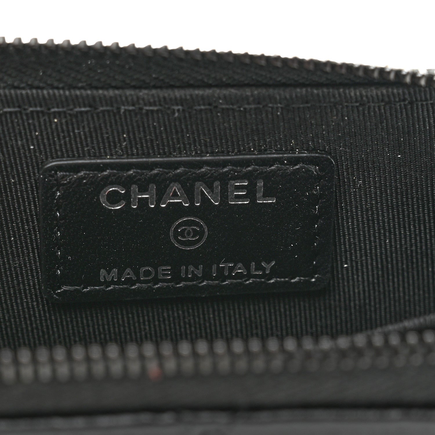 Chanel Lambskin Quilted Zip Coin Purse So Black 6 of 8