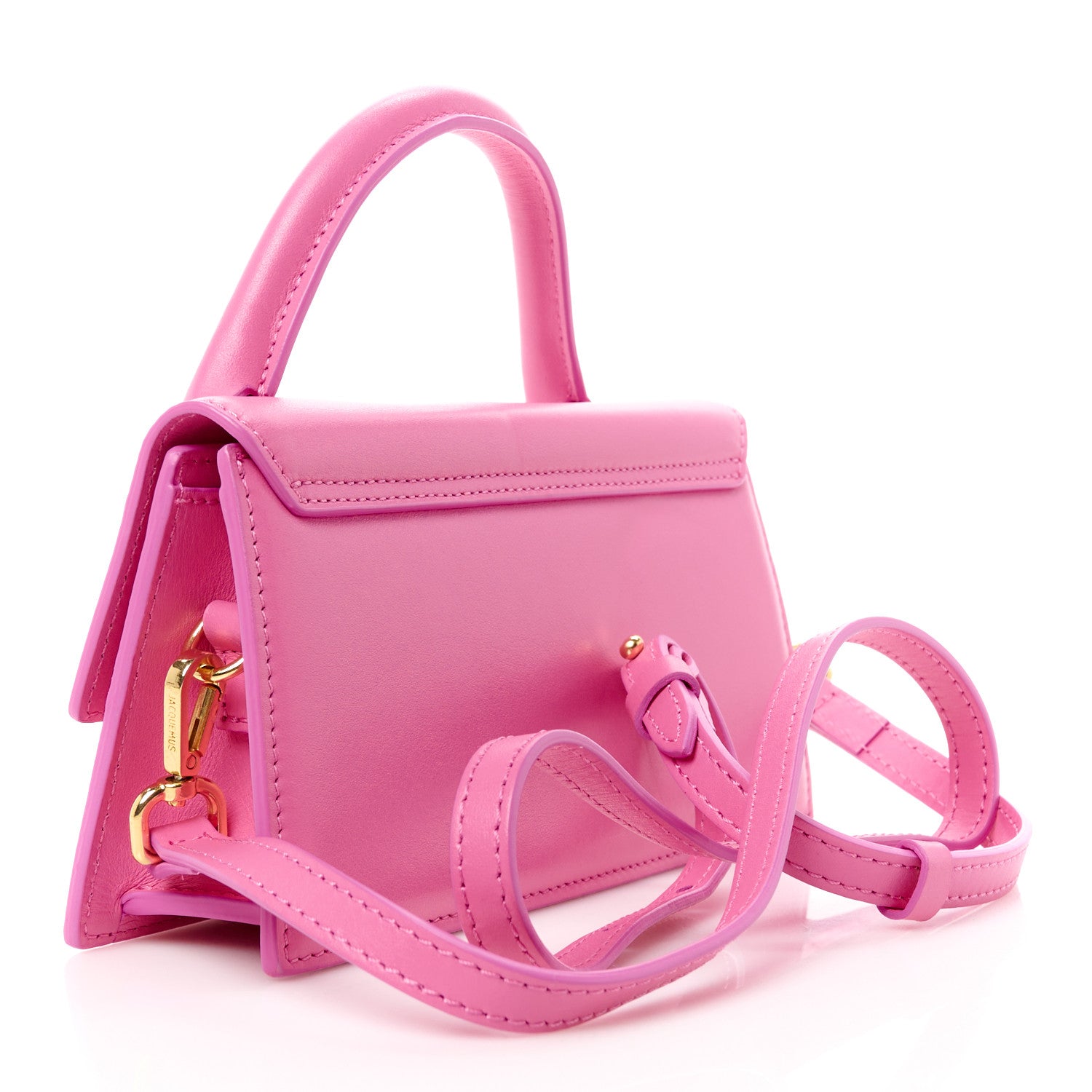 Jacquemus Smooth Calfskin Le Chiquito Long Pink 3 of 10