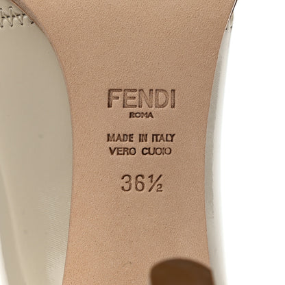 Fendi Glossy Neoprene FFrame Ankle Boots 36.5 Pietra 6 of 8