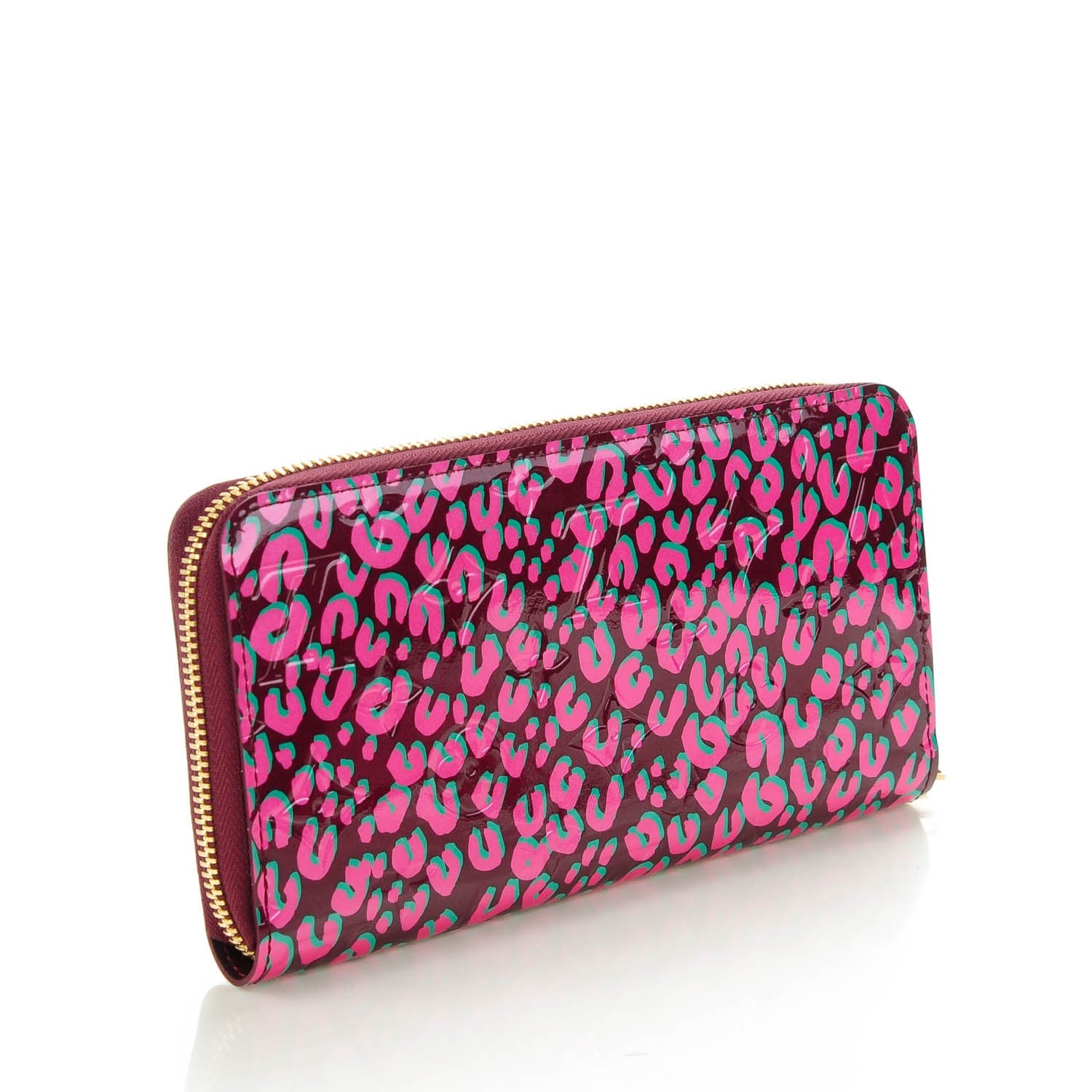 Louis Vuitton Vernis Leopard Zippy Wallet Rouge Fauviste 3 of 7