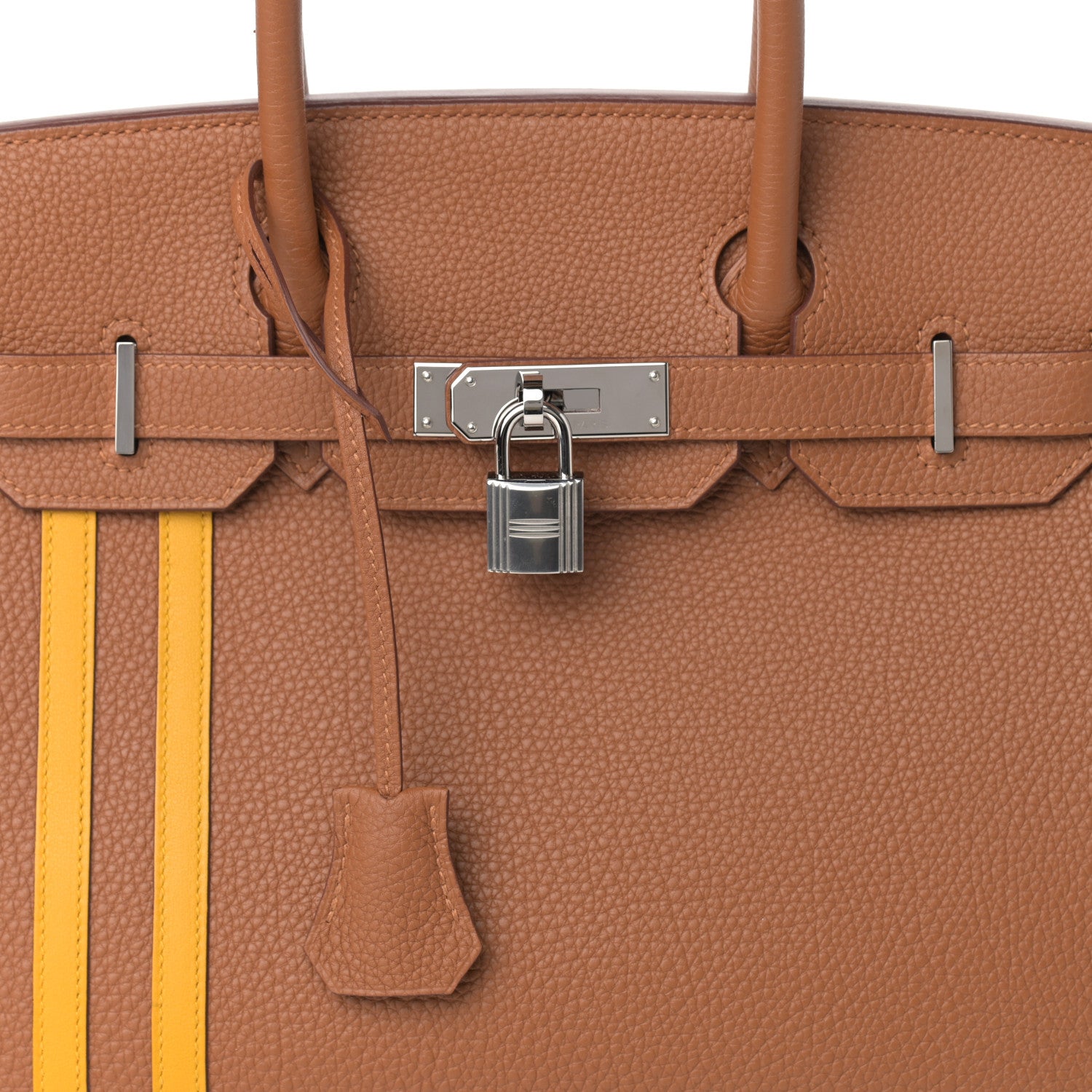 Hermes Togo Swift Officier Birkin 30 Gold Ambre 8 of 12