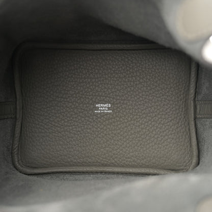 Hermes Taurillon Clemence Picotin Lock 18 PM Gris Meyer 5 of 10