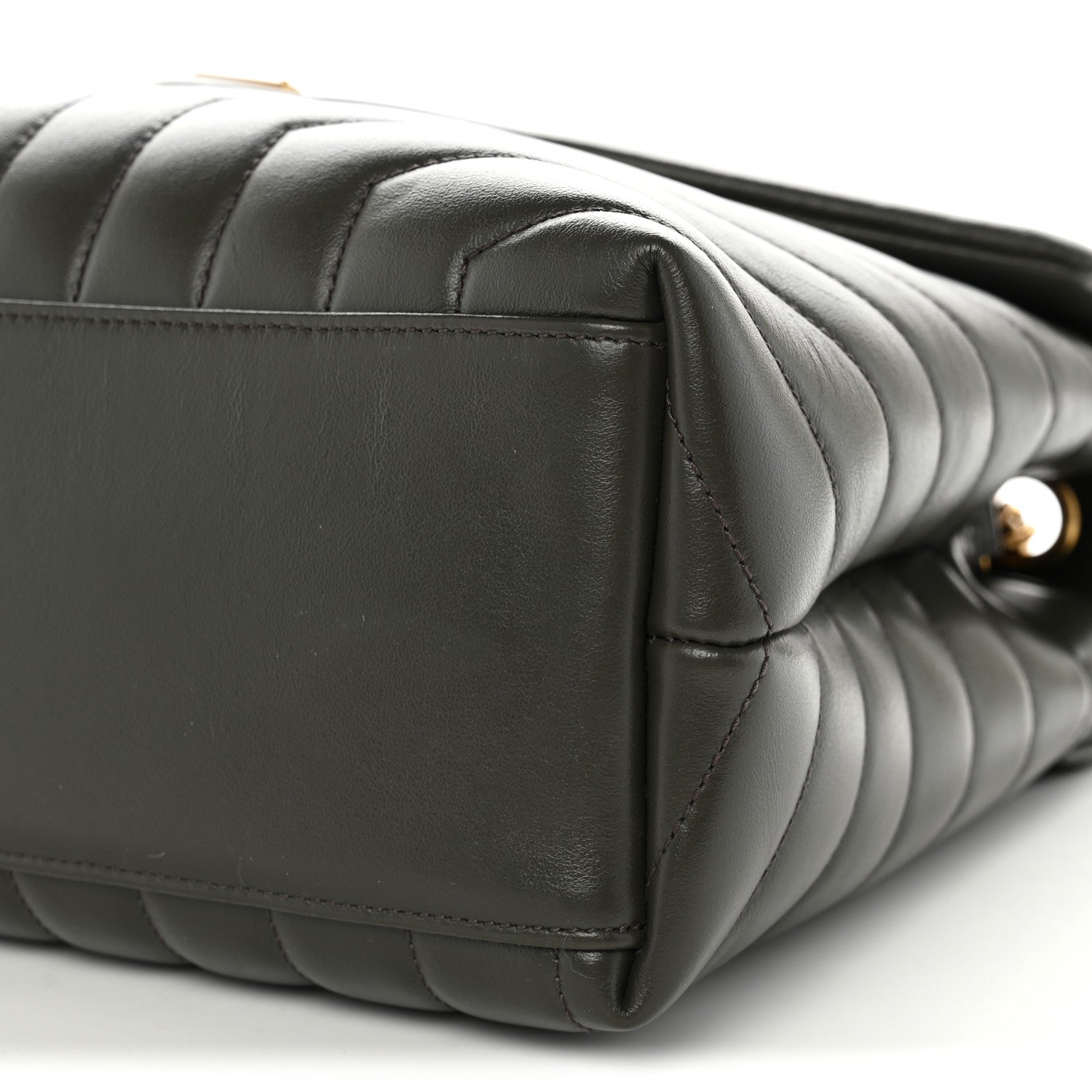 Saint Laurent Calfskin Y Quilted Monogram Medium Loulou Chain Satchel Pebble 11 of 11