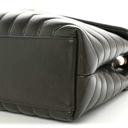Saint Laurent Calfskin Y Quilted Monogram Medium Loulou Chain Satchel Pebble 11 of 11