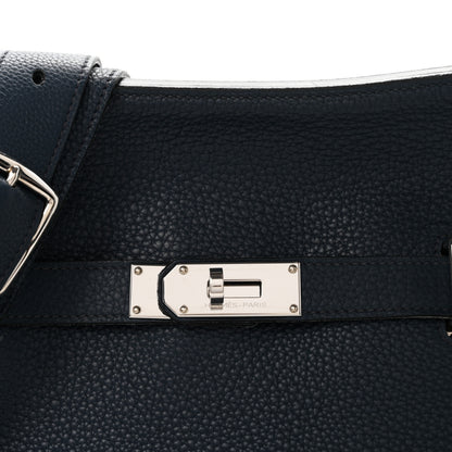 Hermes Taurillon Clemence Jypsiere 34 Bleu de Prusse 8 of 11