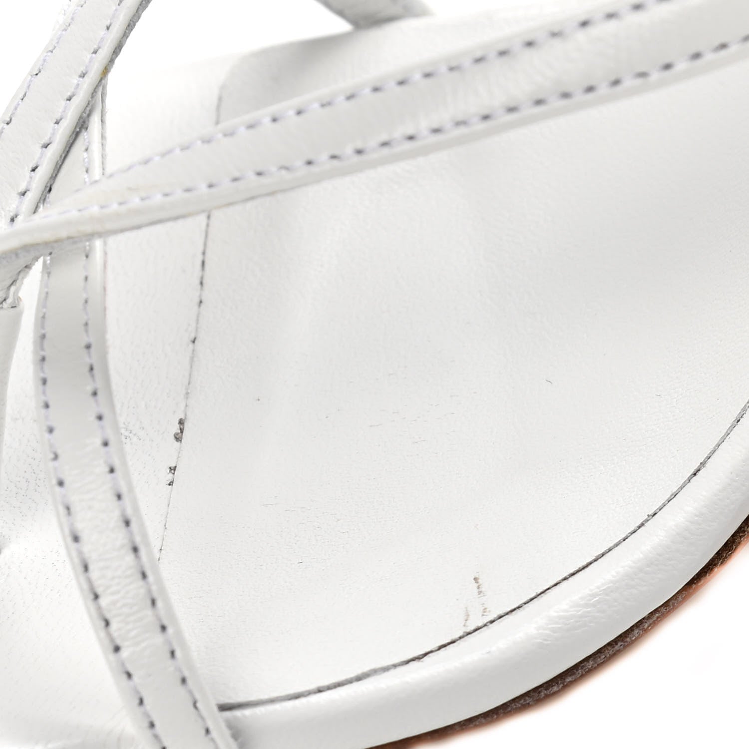 Bottega Veneta Lambskin Stretch Multi Strap 90mm Sandals 39.5 Optic White 12 of 14
