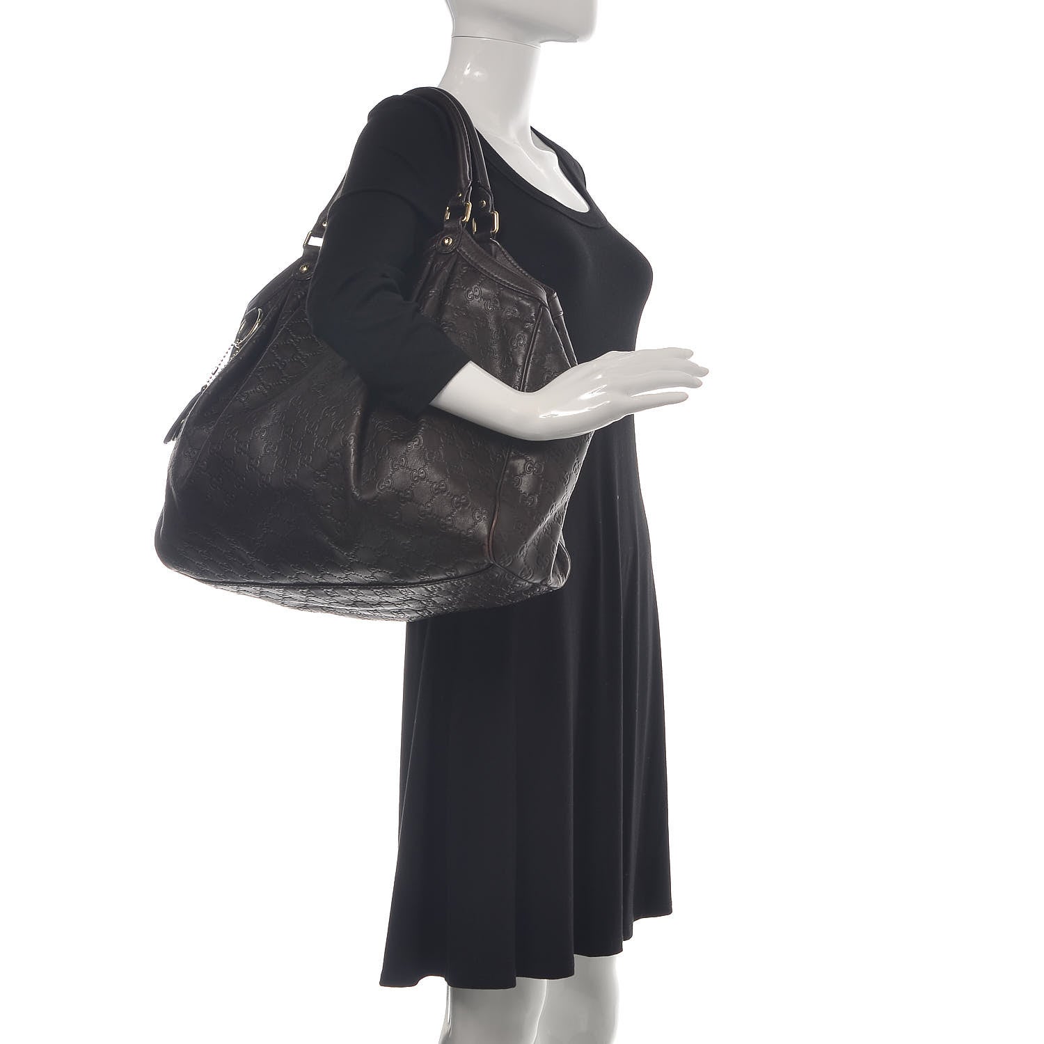 Gucci Guccissima Signature Large Sukey Tote Chocolate 2 of 18