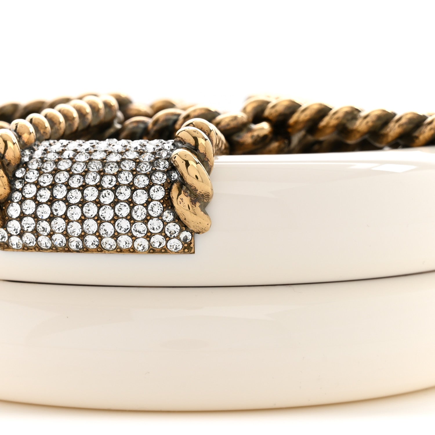 Chanel Resin Crystal Rescue Wheel Minaudière White 10 of 12