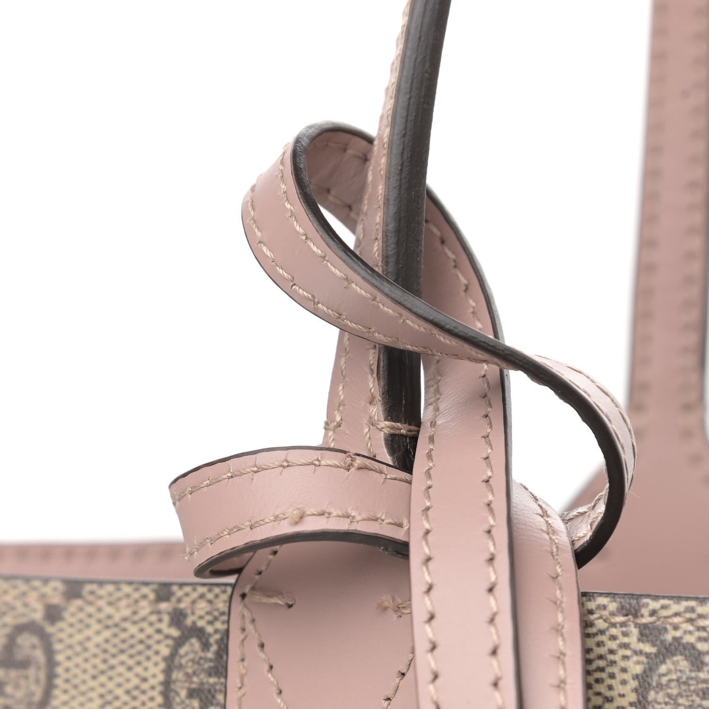 Textured Calfskin Monogram Small Reversible GG Tote Dark Cipria