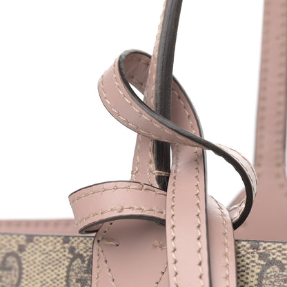 Gucci Textured Calfskin Monogram Small Reversible GG Tote Dark Cipria 16 of 16