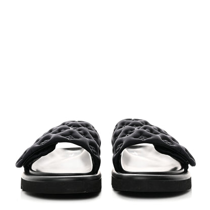 Louis Vuitton Technical Fabric Embossed Monogram Pool Pillow Comfort Mules 41 Black 2 of 8