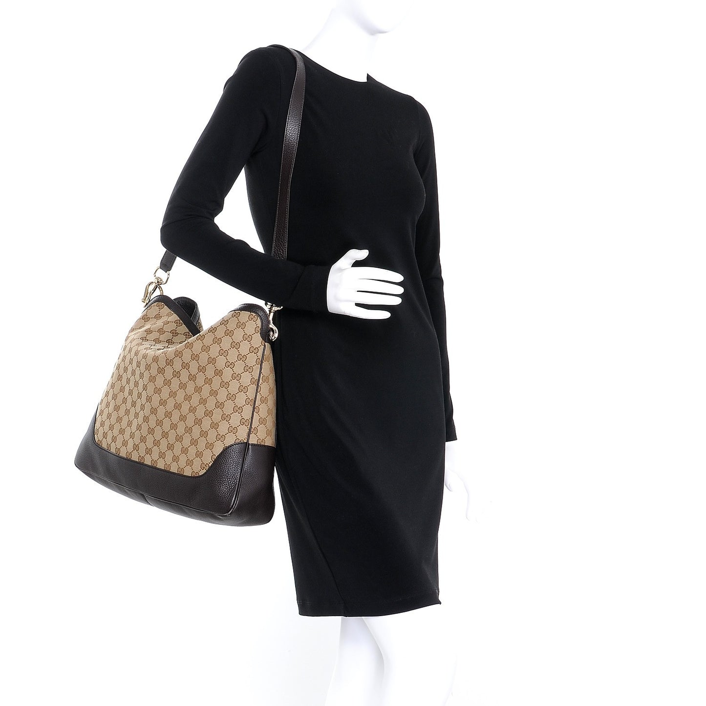 Monogram Medium Diana Bamboo Shoulder Bag Dark Brown