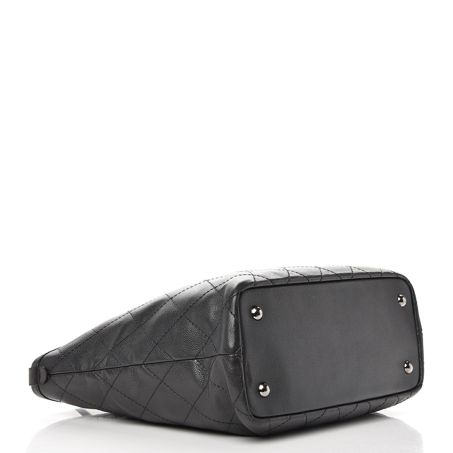 Chanel Grained Calfskin Shopping Fever Tote Dark Grey 4 of 9