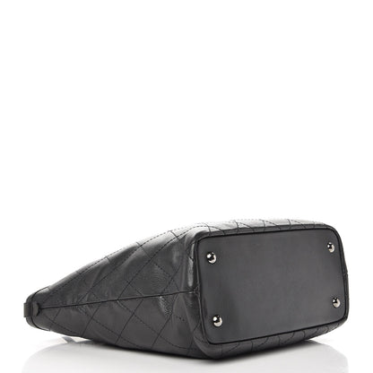 Chanel Grained Calfskin Shopping Fever Tote Dark Grey 4 of 9