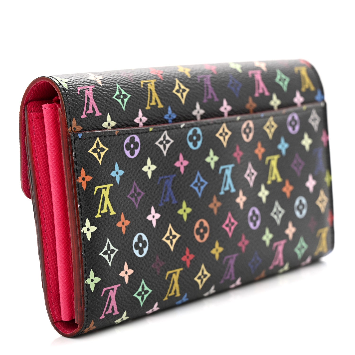 Louis Vuitton Monogram Multicolor Sarah Wallet NM Black Grenade 3 of 8