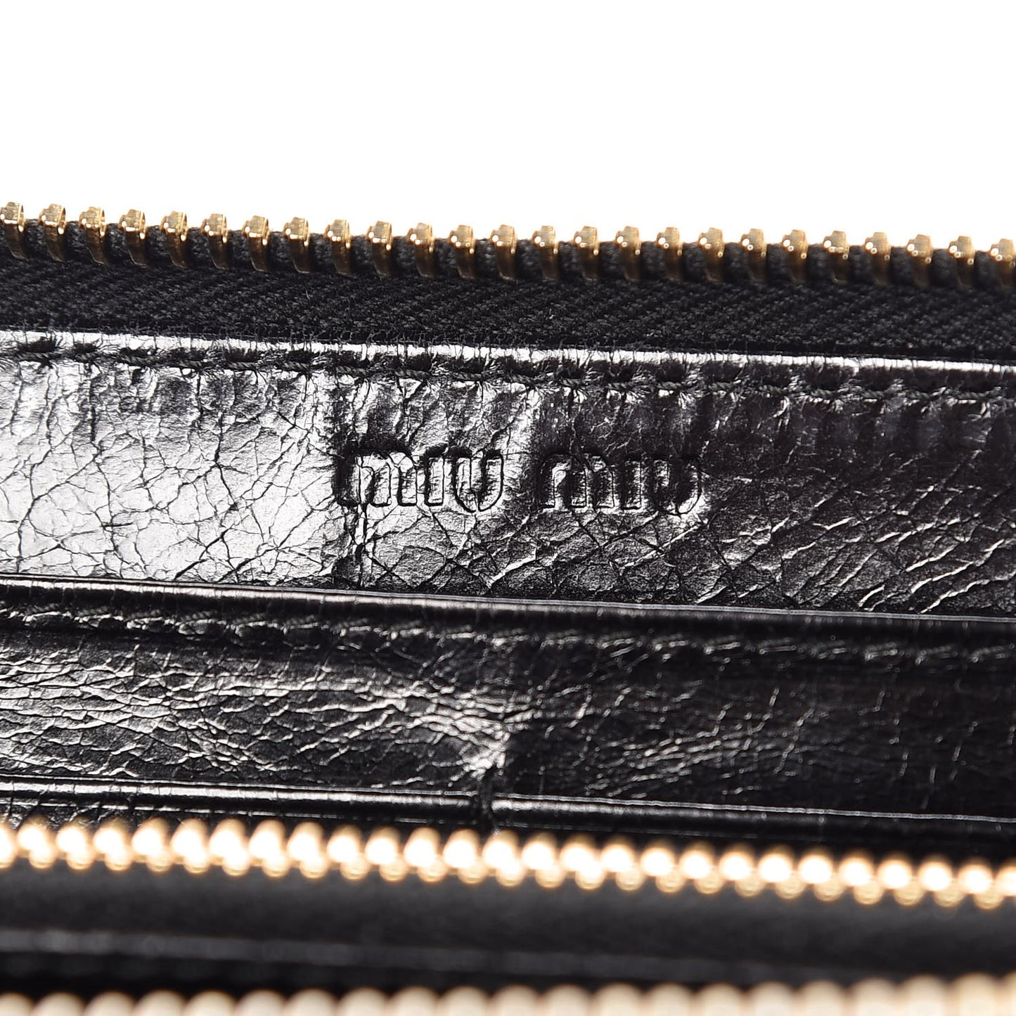 Nappa Matelasse Lux Zip Around Wallet Black