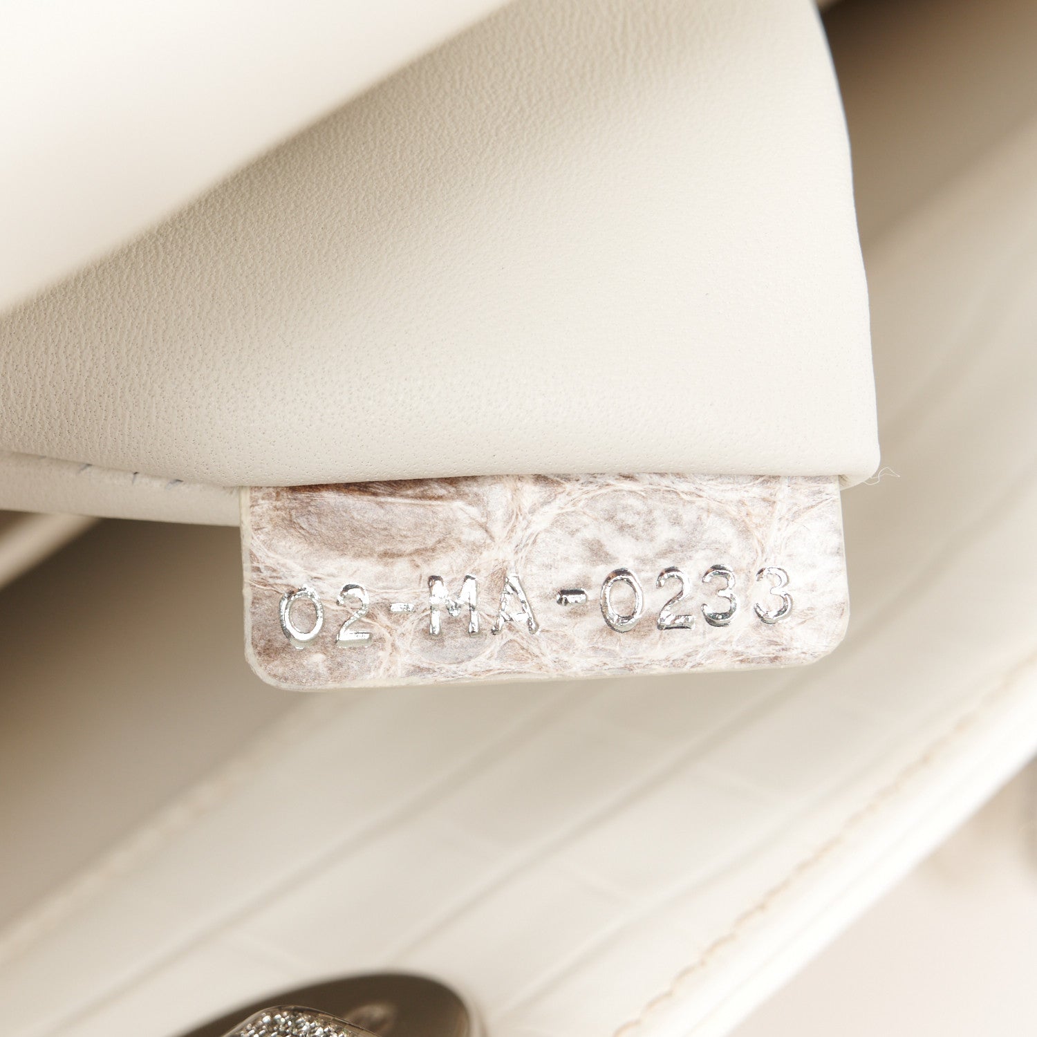 Christian Dior Niloticus Crocodile Himalaya Crystal Medium Lady Dior White 7 of 10