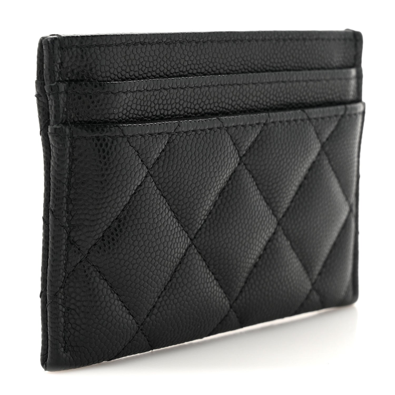 Chanel Caviar Quilted French New Wave Card Holder Black 3 of 9