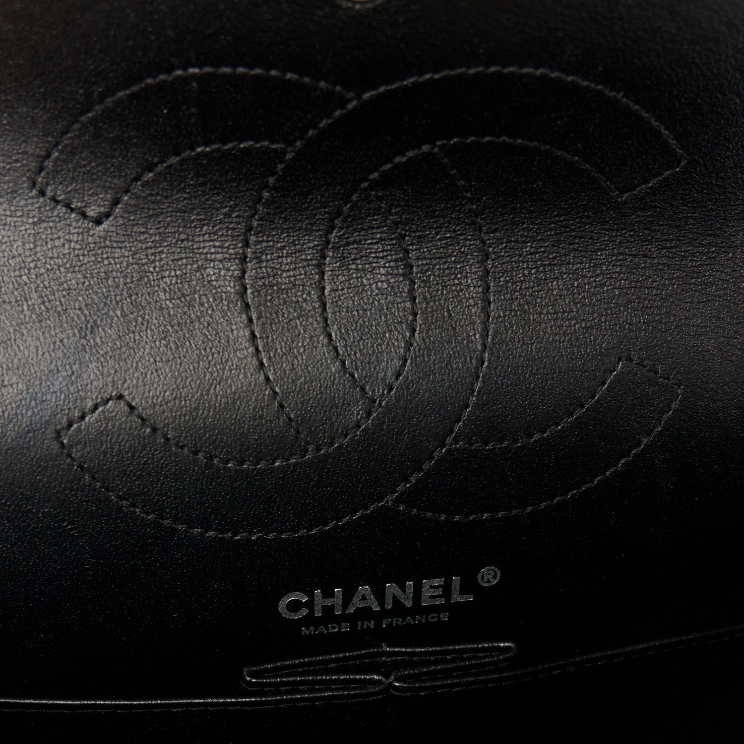 Chanel Sheepskin Chevron Quilted 2.55 Reissue 225 Double Flap So Black 6 of 10