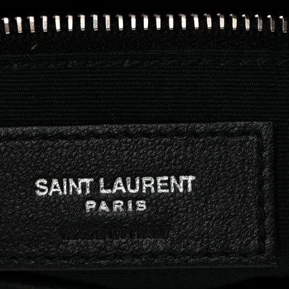 Saint Laurent Lambskin Quilted Small Loulou Puffer Monogram Chain Satchel Black 6 of 10