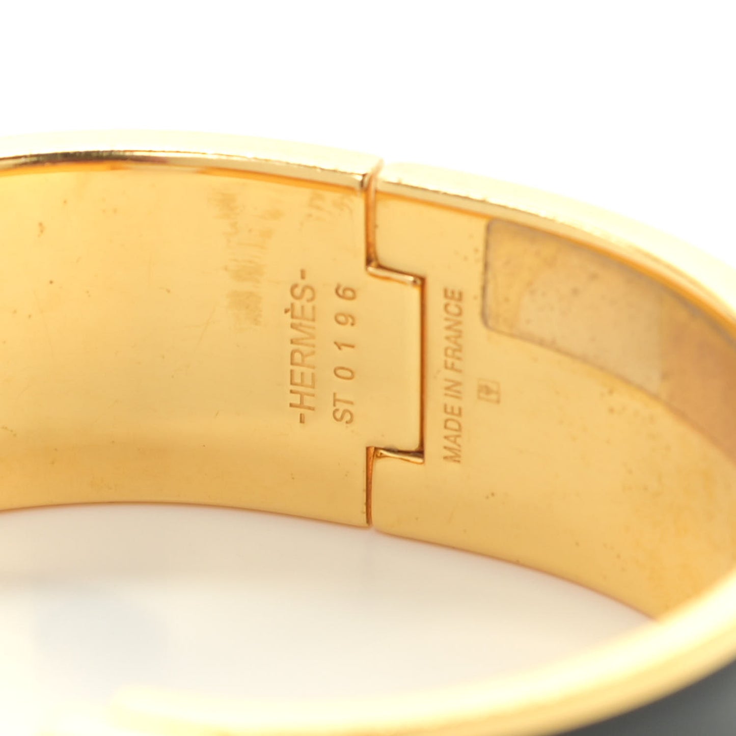 Enamel Wide Clic Clac H Bracelet PM Black