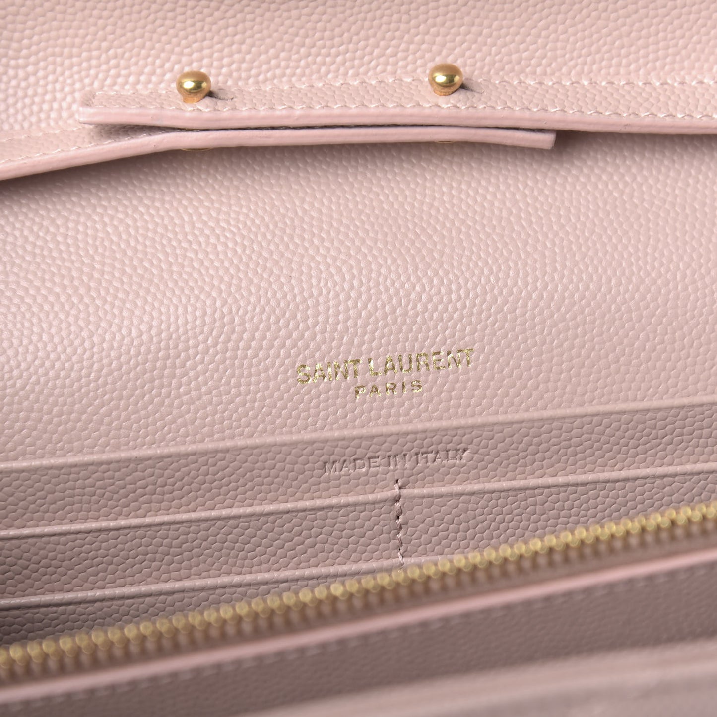 Grain De Poudre Matelasse Chevron Monogram Chain Wallet Rose Antic