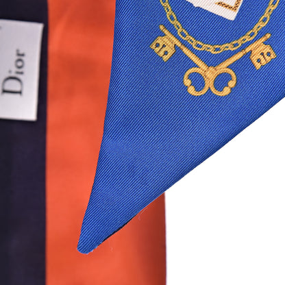Christian Dior Silk ABCDior T Mitzah Scarf Blue 4 of 7