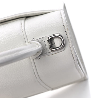 Balenciaga Grained Calfskin Small Hourglass Top Handle Bag White 19 of 24