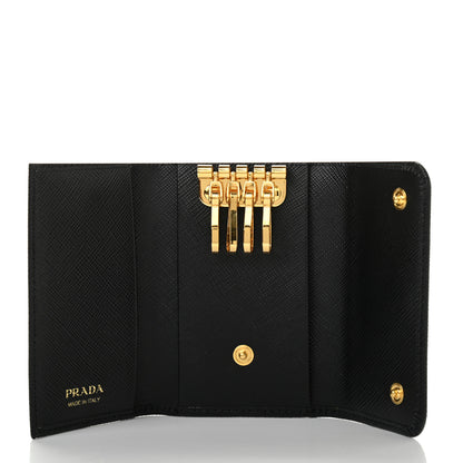 Prada Saffiano 4 Key Holder Black 5 of 8