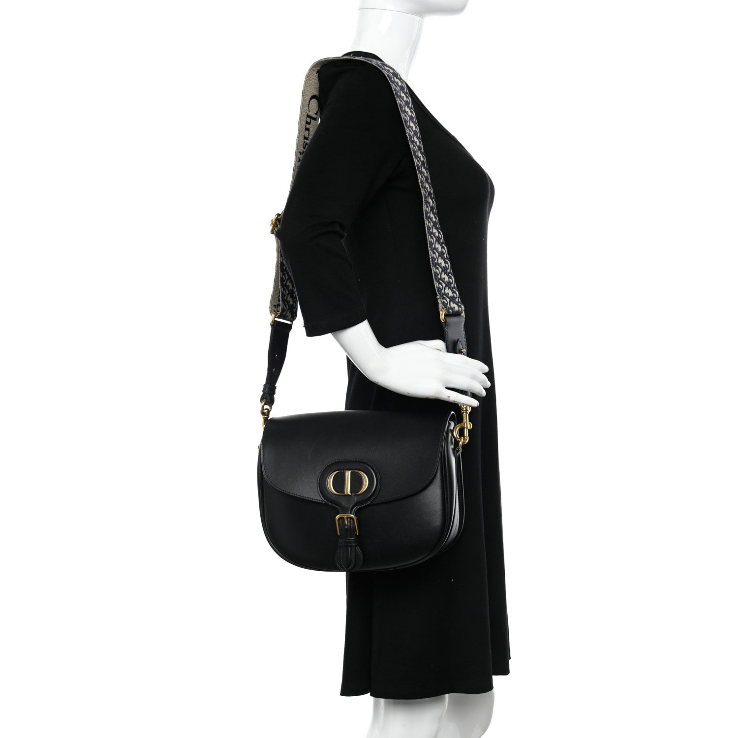 Christian Dior Box Calfskin Large Bobby Flap Black 2 of 16
