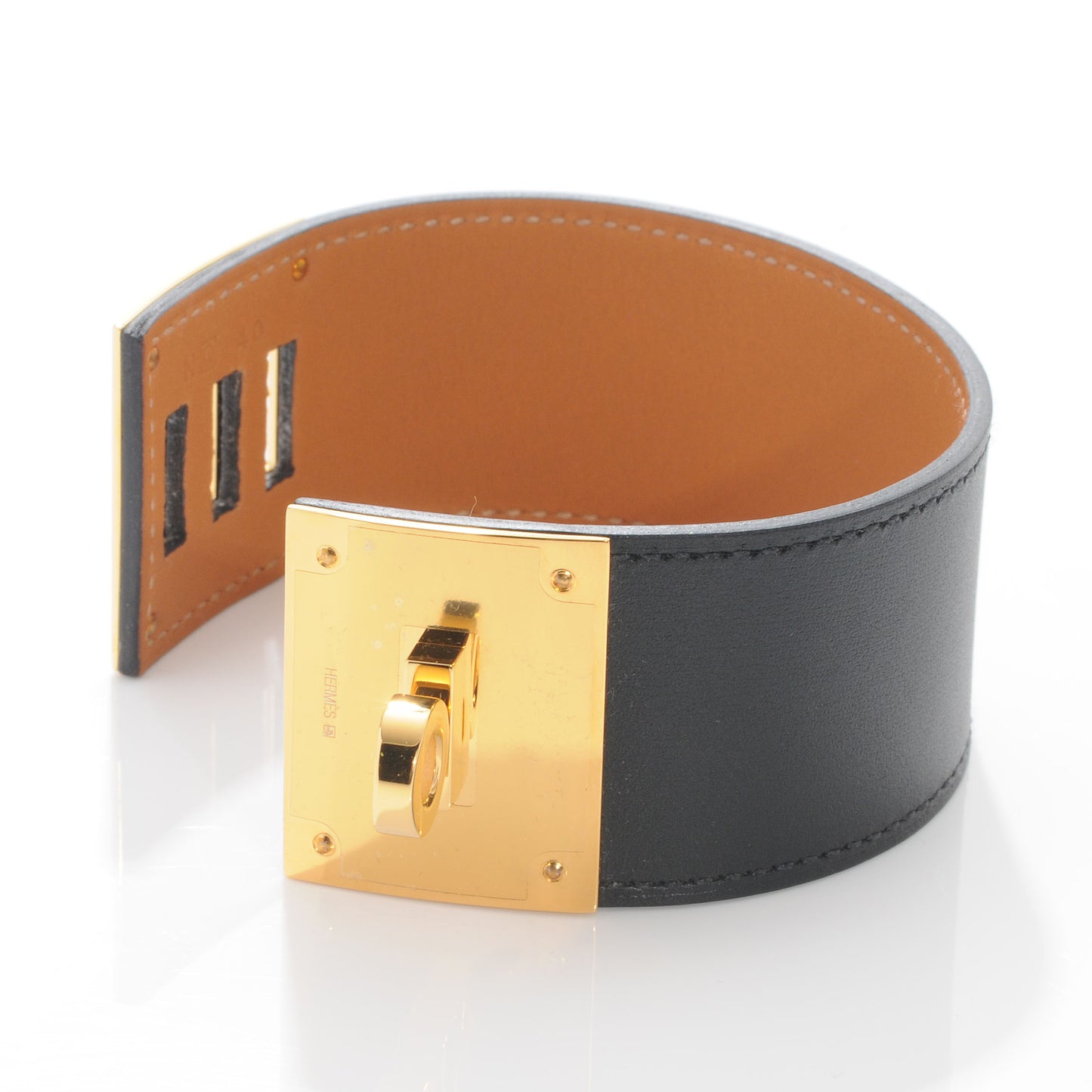 Chamonix Leather Kelly Dog Bracelet Black