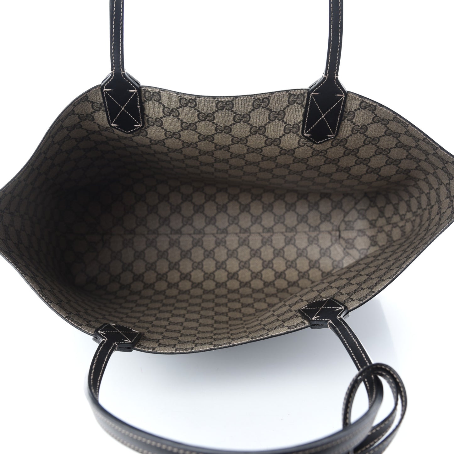 Calfskin GG Supreme Monogram Medium Reversible Tote Black