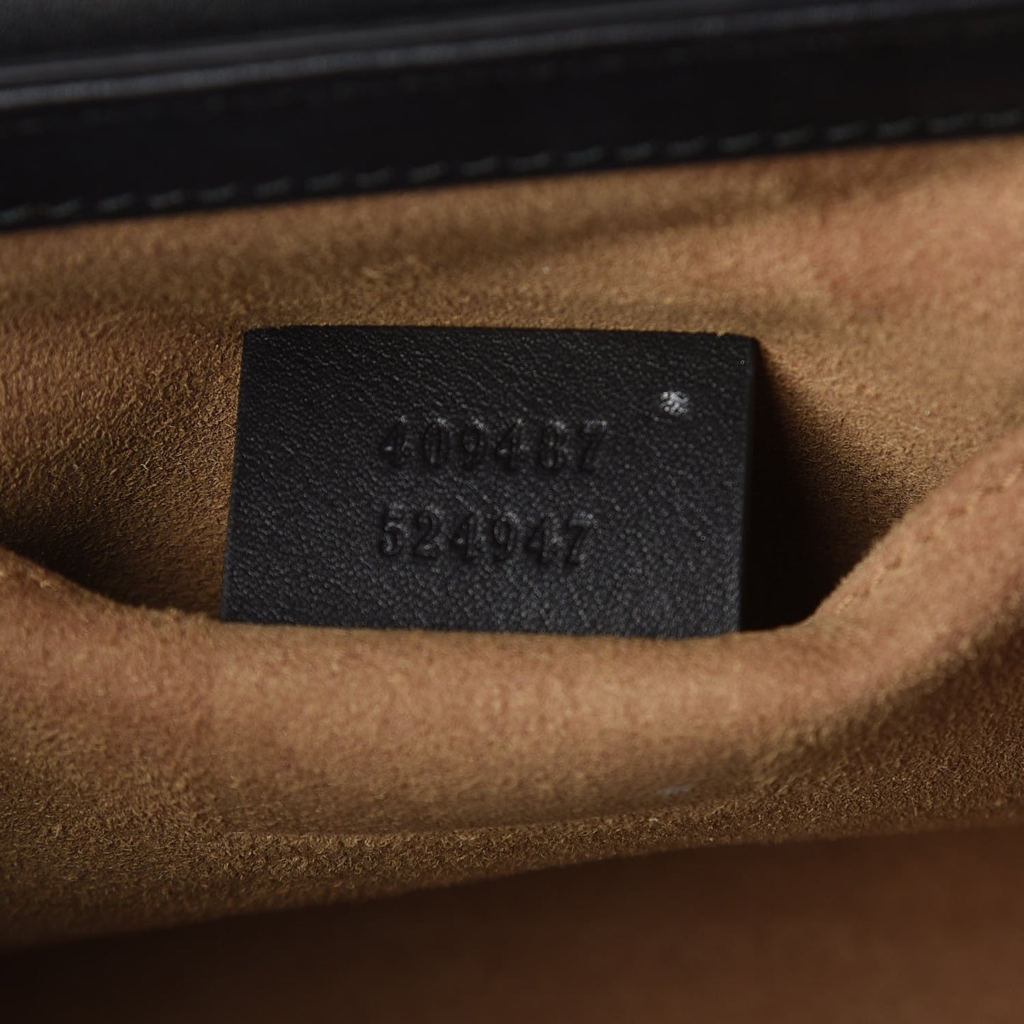 GG Supreme Monogram Calfskin Small Padlock Shoulder Bag Beige Black Cuir