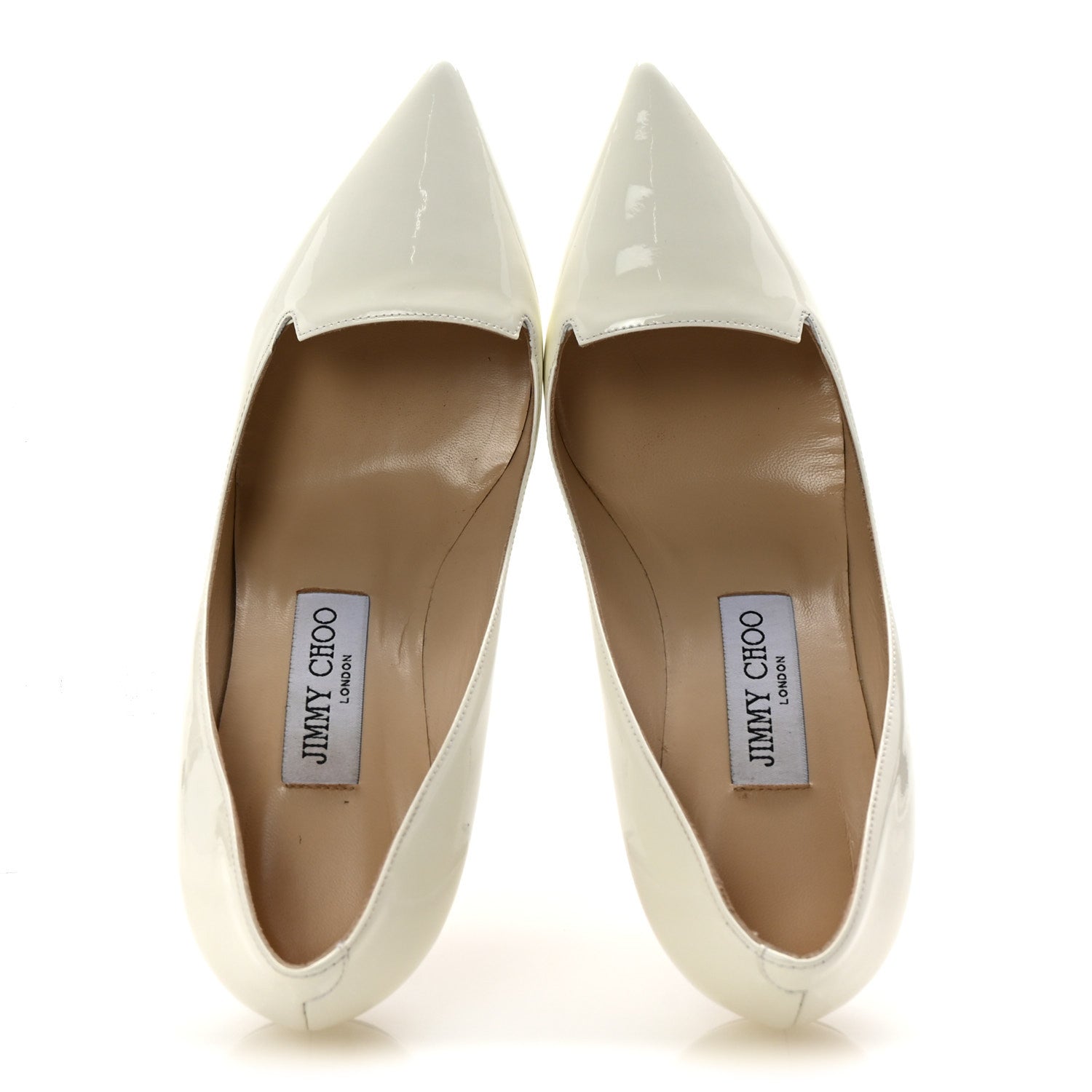 Jimmy Choo Patent Alia Pumps 37.5 White 2 of 9