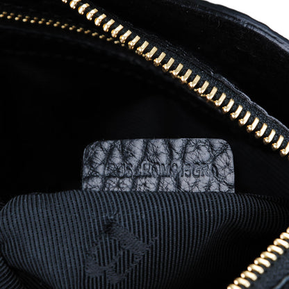 Burberry Signature Grain Calfskin Check Embossed Small Chichester Crossbody Clutch Bag Black 7 of 9