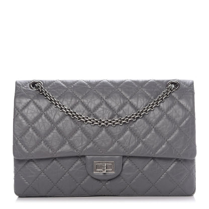 Chanel Aged Calfskin Quilted 2.55 Reissue 226 Flap Grey 1 of 9