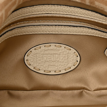 Fendi Wool Cuoio Romano Selleria FF 1974 Baguette 1997 Beige Cammello Camelia 6 of 10