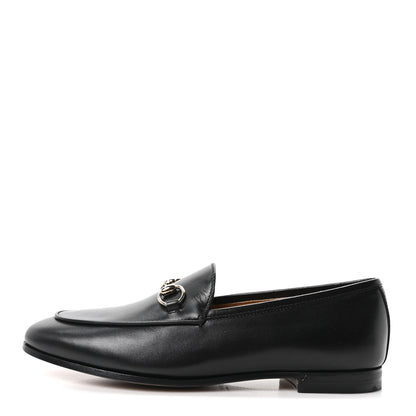 Gucci Calfskin Womens Jordaan Loafers 37 Black 1 of 10