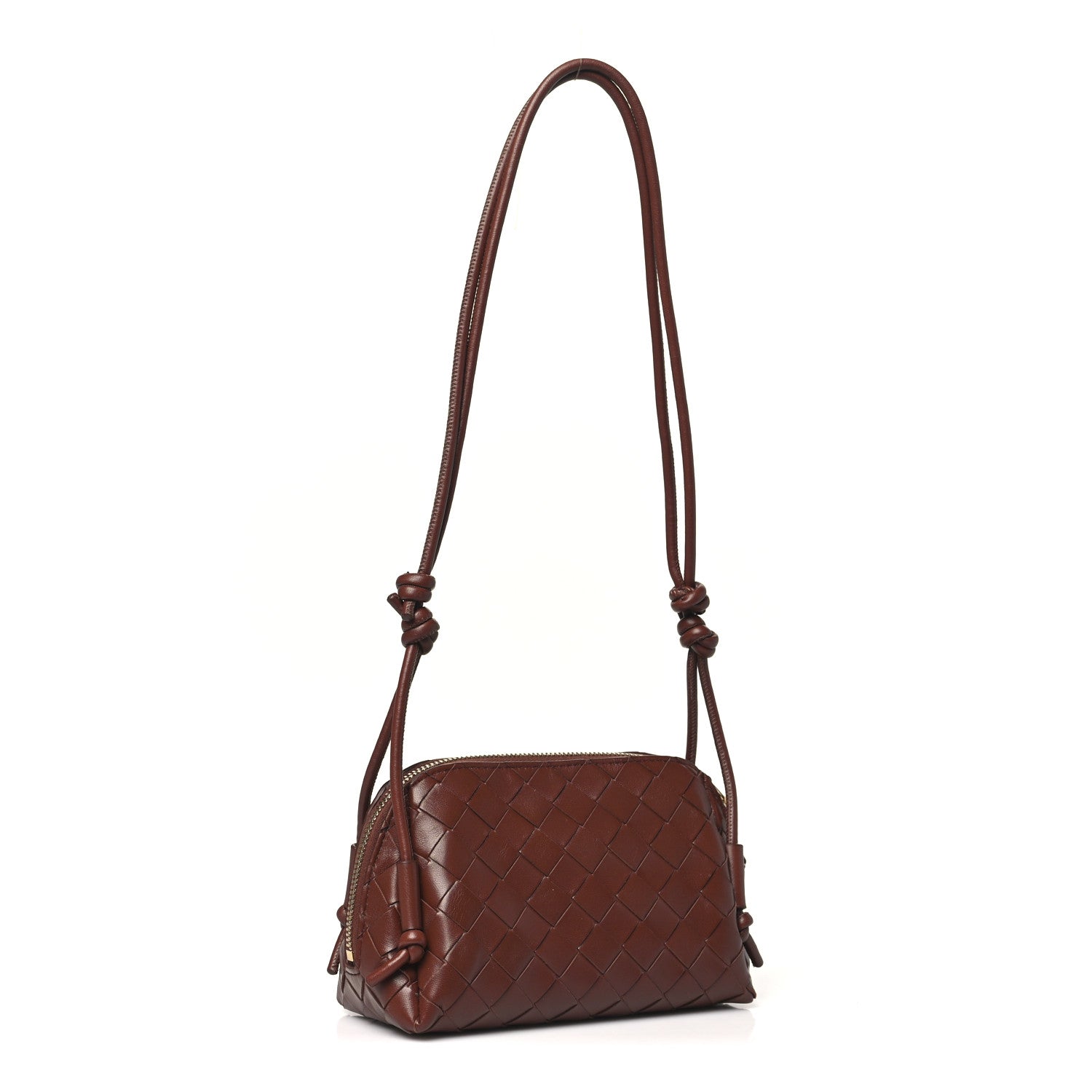 BOTTEGA VENETAストラップ Bottega Veneta Nappa Intrecciato Concert Pouch Sapele 1766584