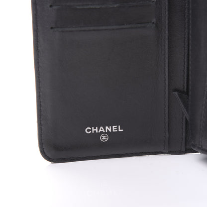 Chanel Lambskin Quilted Yen Wallet Black 10 of 14